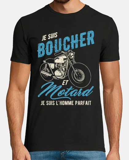 Tee-shirt citation boucher et motard
