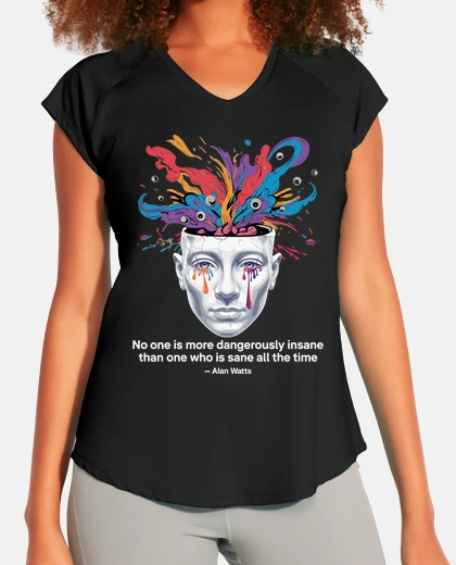 Tee-shirt citation d39Alan Watts sur l39esprit fo