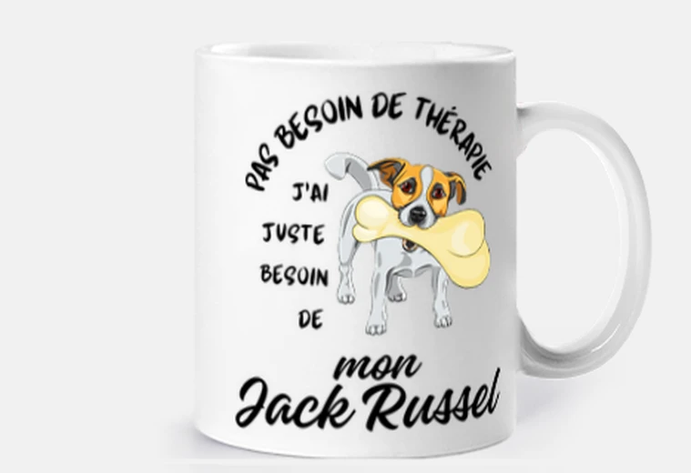 Mug Citation drôle chien Jack Russel