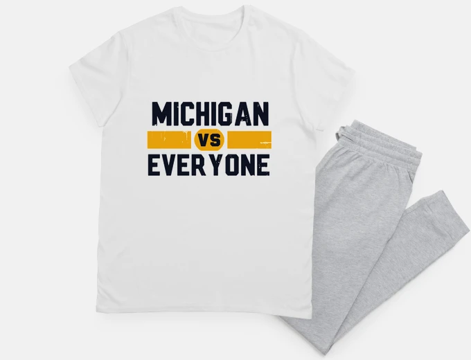 Pyjama citation drôle du Michigan contre tout 