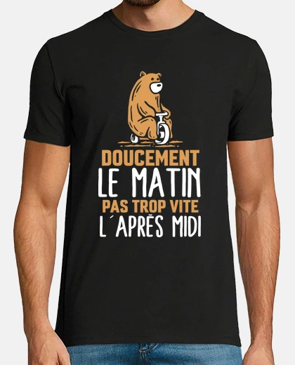 Tee-shirt Citation flemme humour phrase drôle