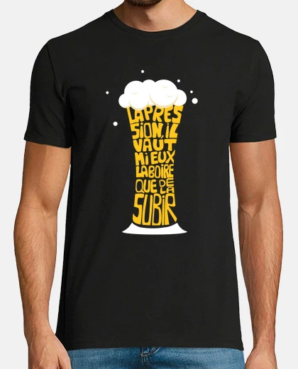 Tee-shirt Citation humoristique bière pression