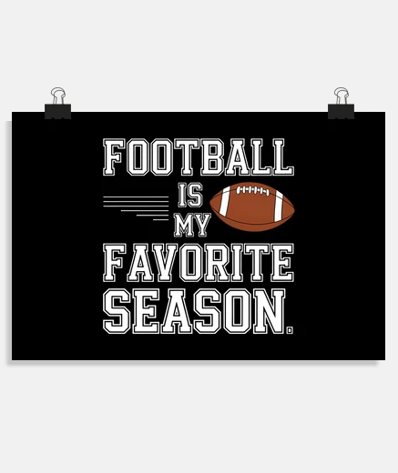 Poster citation sur la saison de football amér