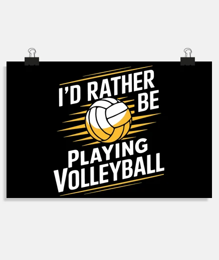 Poster citation sur le volley-ball et le beach