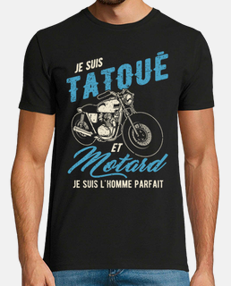 T-shirt pour homme J'AI DECIDE D'ETRE MOTARD ET CONNARD humour, design