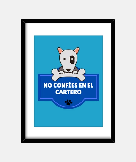 Cadre citations drôles de chien facteur