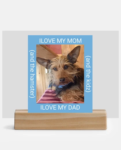 Metacrilato citazione di famiglia cane criceto