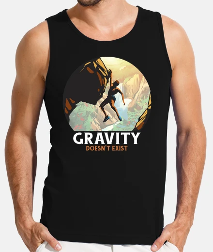 T-shirt citazione sulla gravità dell39alpinismo