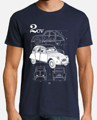 Citroen 2cv t shirt tostadora