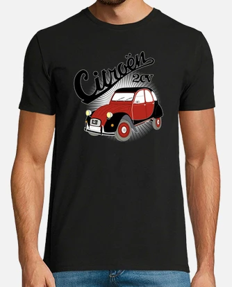 Citroen 2cv charleston t shirt tostadora