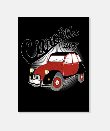 Wall citroën 2cv charleston