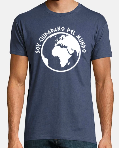 T-shirt cittadino -bianco- del mondo (castigliano)