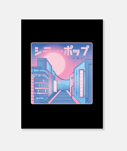 Tableau city pop vaporwave