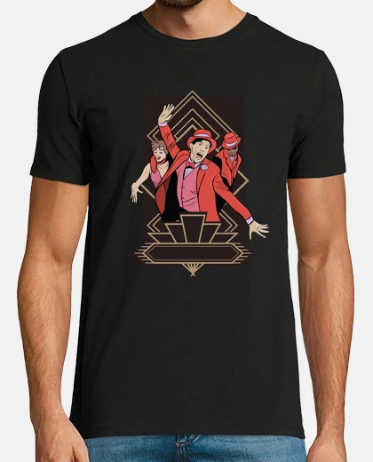 Camiseta claqué de broadway, década de 1930, dibujo raro,