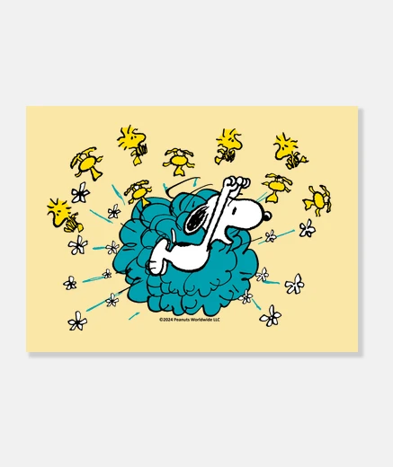 Tableau Clash Snoopy et Woodstock