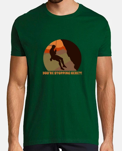 Playera classic abseiling - rappelling graphic 