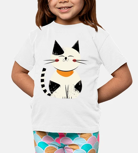 Kids Classic Geometry Kitten Lover Japanese
