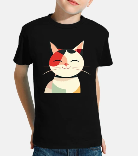 Kids Classic Geometry Kitten Lover Japanese