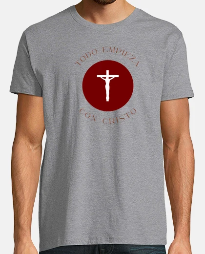 T-shirt classic t- t-shirt everything begins with christ