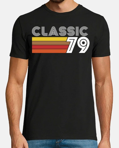 T-shirt classico 79° anniversario vintage 1979