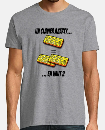 Tee-shirt clavier azerty