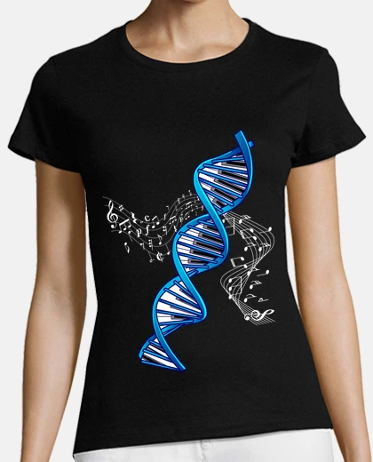 Tee-shirt clavier piano chaîne adn musicien pianiste cadeau musique