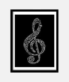 clé de sol - musique - musiciens