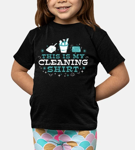 Children's clean my work polo shirt funny