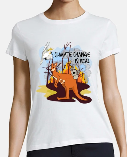 Playera Climate change is real