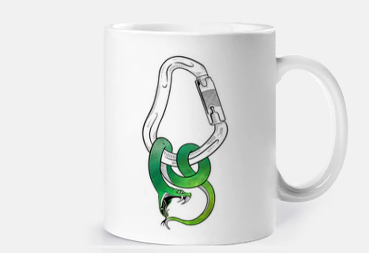 Cup climb snake carabiner