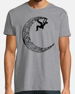 climber on the moon