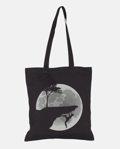 Bag climbing moon night
