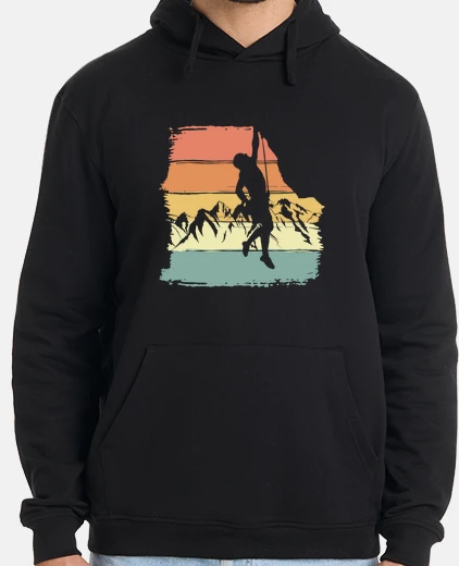 Hoodie climbing retro