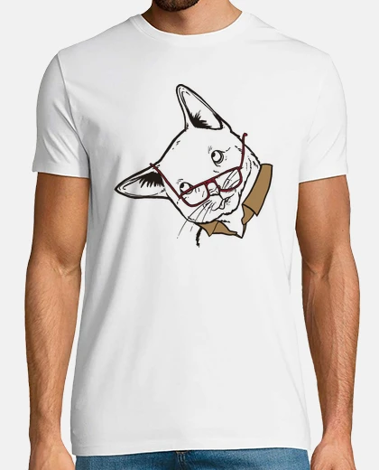 T-shirt clipart di gattoto e collare