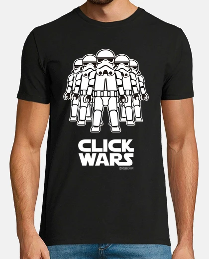 Tee-shirt cliquez guerres playmobil
