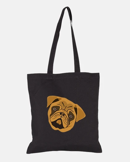 Bag cloth bag, black color. pug