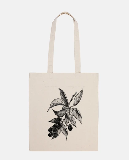 Bag cloth bag, blackberries