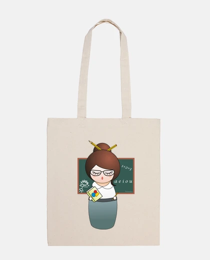Bag cloth bag kokeshi professor