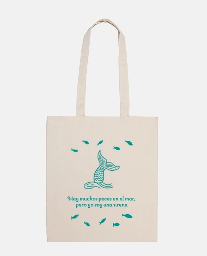 Bag cloth bag, mermaid tail
