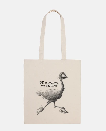 Bag cloth bag, natural color, runners