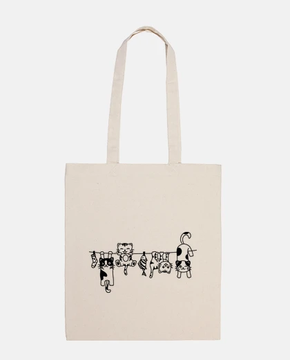 Bag clothes line from mother to cats humor funny veterinarian fun bag student medicine e-reader tote