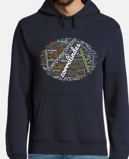 Hoodie cloud of insults from La Mancha