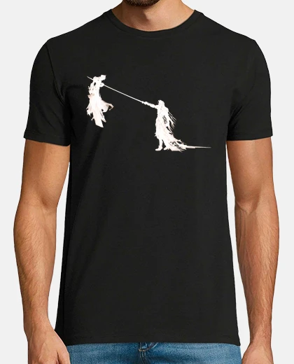 Camiseta Cloud y Sephirot blanco