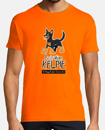 Tee-shirt club de dessin animé kelpie - bronzage 