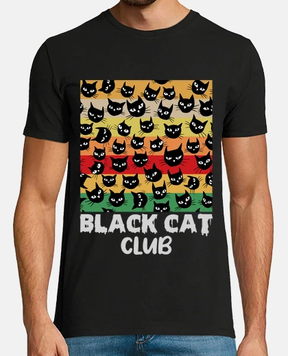 T-shirt club dei gatti neri gatti neri figa ner