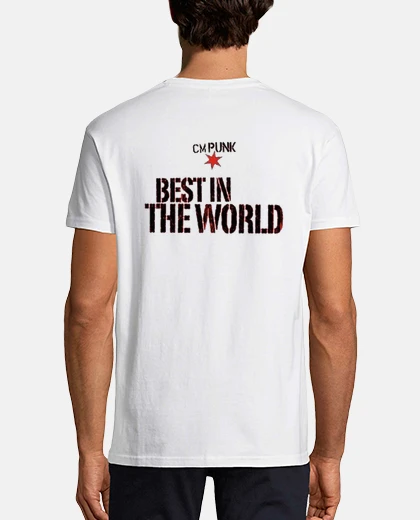 Tee-shirt cm punk best dans le monde de la wwe