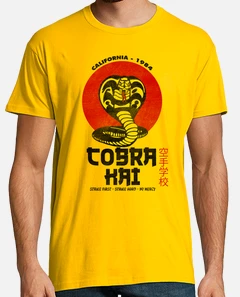Yellow cobra kai t shirt Clearance