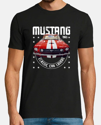 Camiseta coche clasico mustang 1965