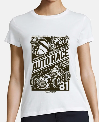Playera Coche De Carreras Vintage