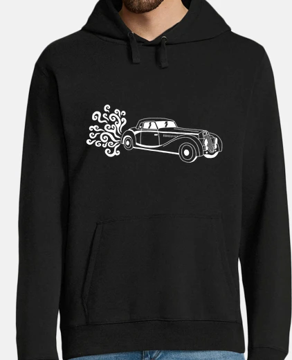 Sudadera coche vintage blanco
